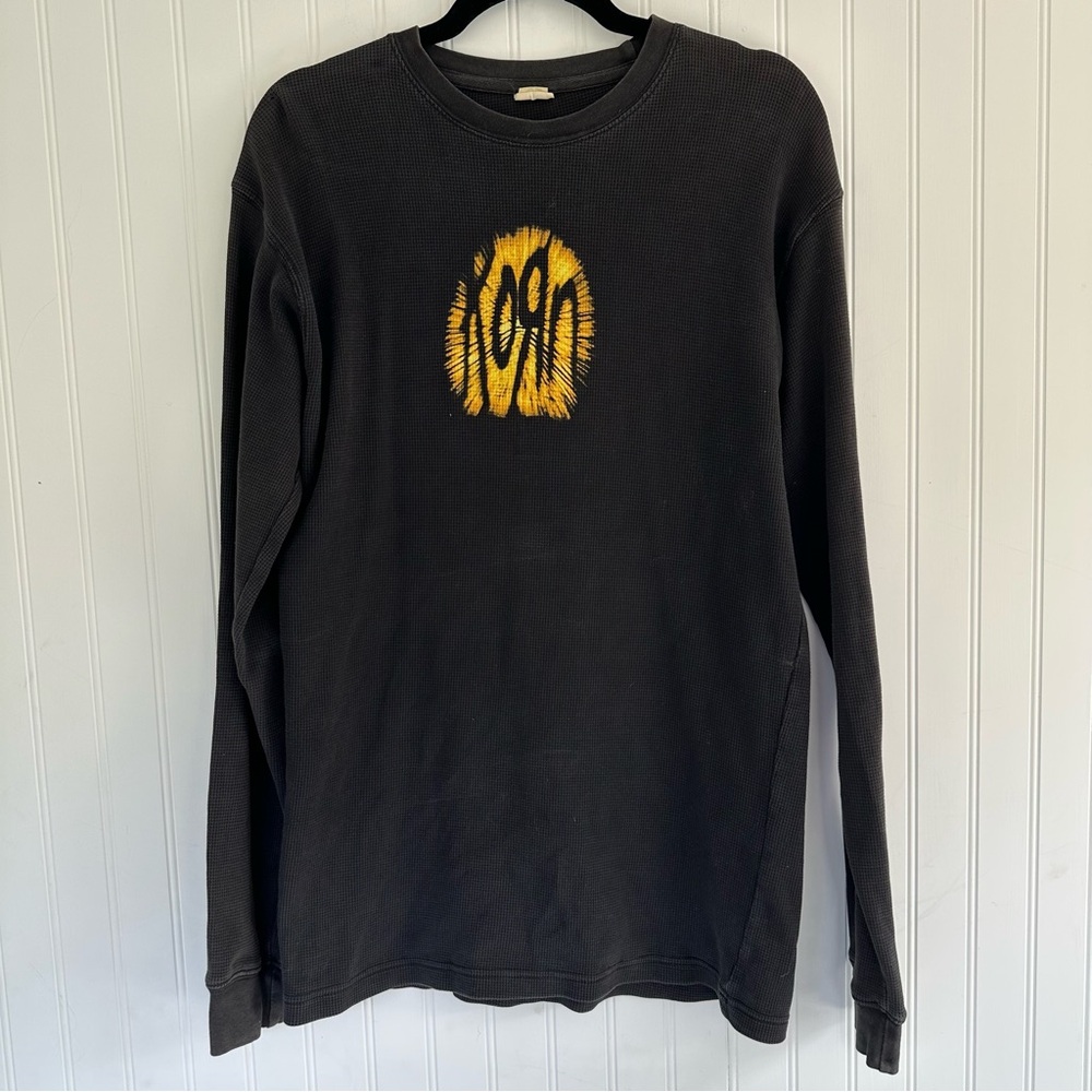 Rare Print Vintage Korn 90s Long Sleeve Thermal T-shirt ‎ Size L XL Black Rock
